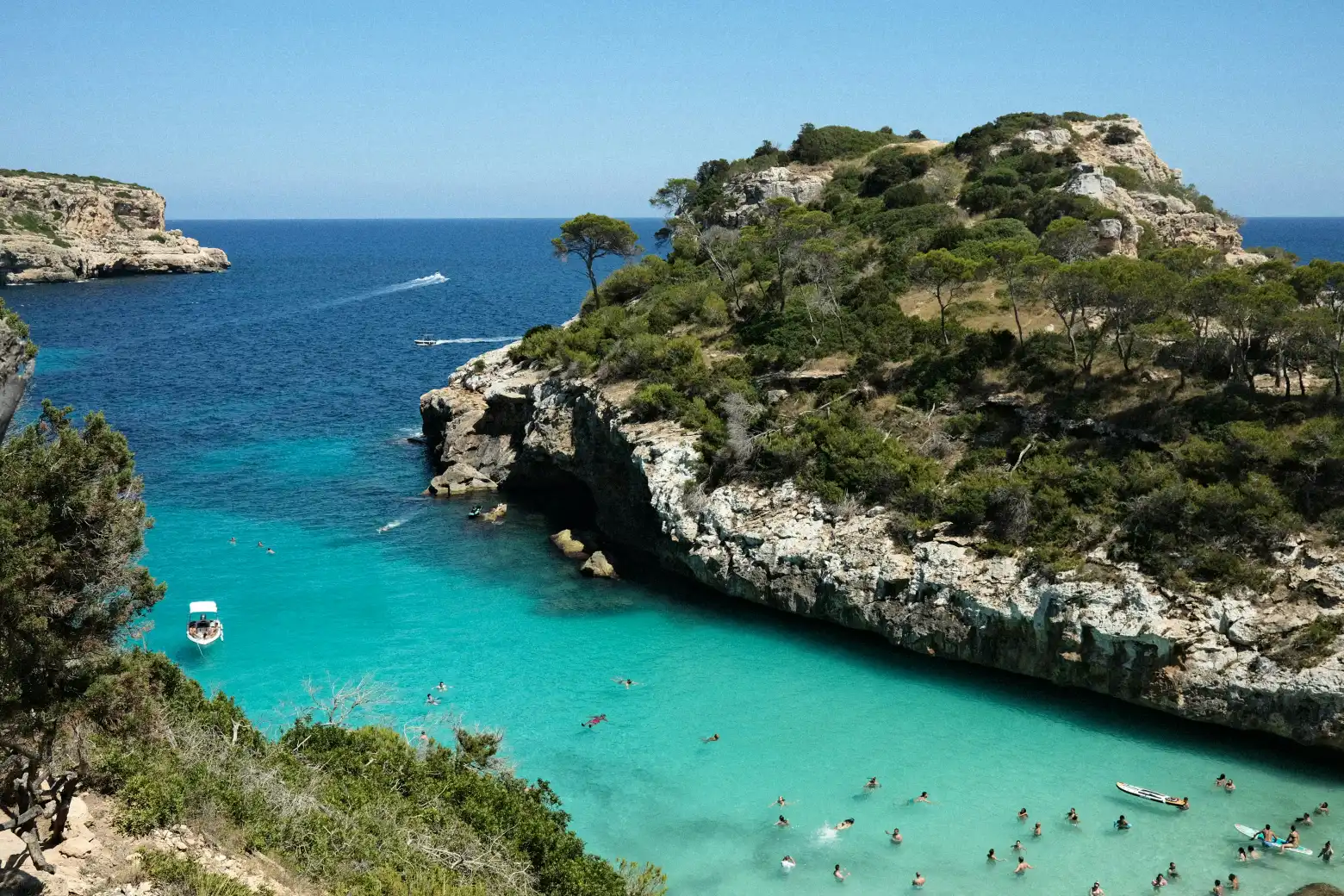 View of Balearic Islands - a perfect place to relax and enjoy the pool