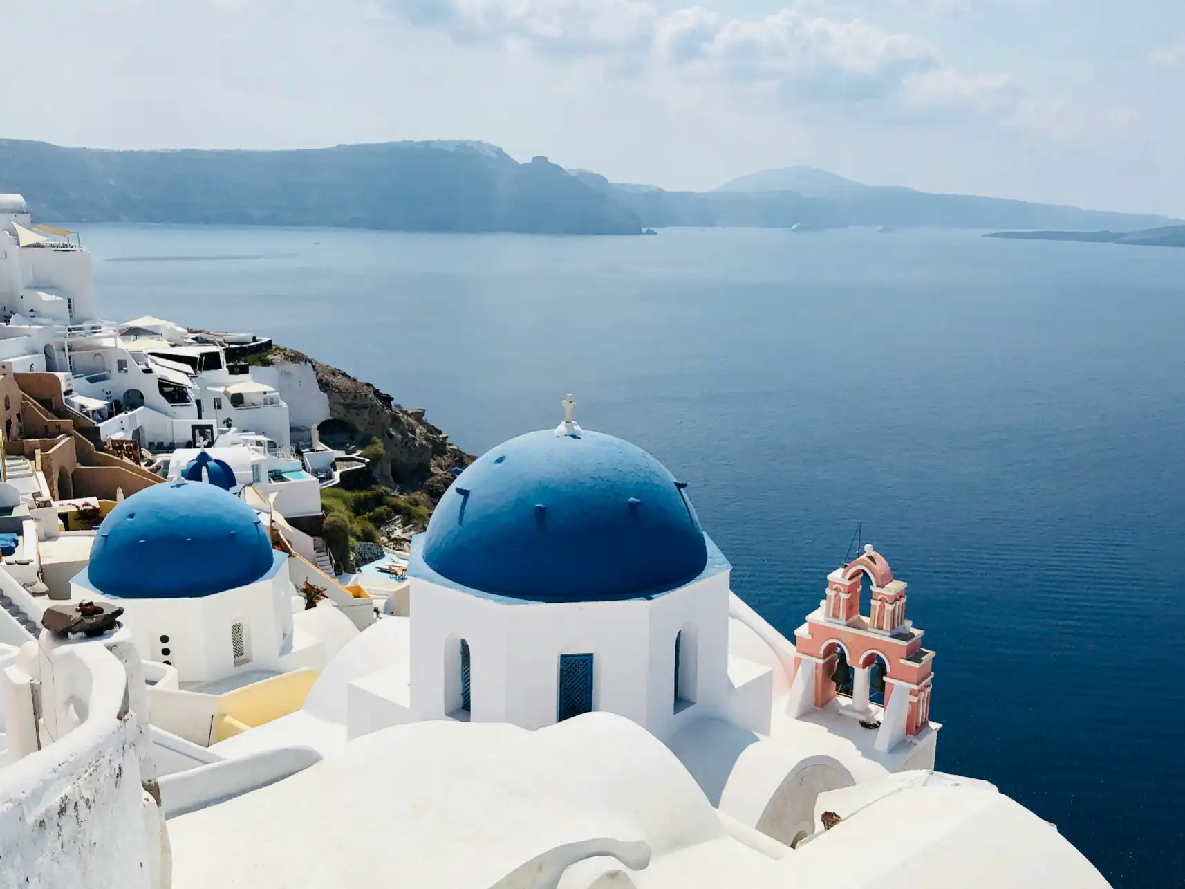 View of Santorini - a perfect place to relax and enjoy the pool